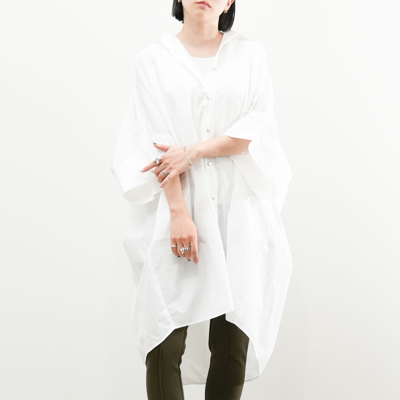 ビッグシルエットロングシャツ(R25389)