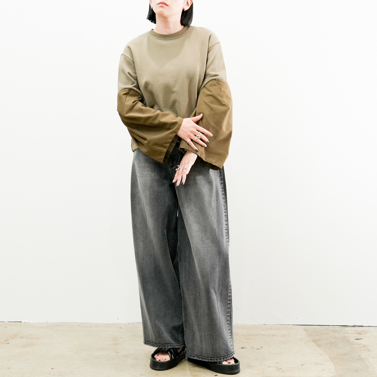 ミリタリーテイストスウェットプルオーバー(R25314) - 画像 (6)