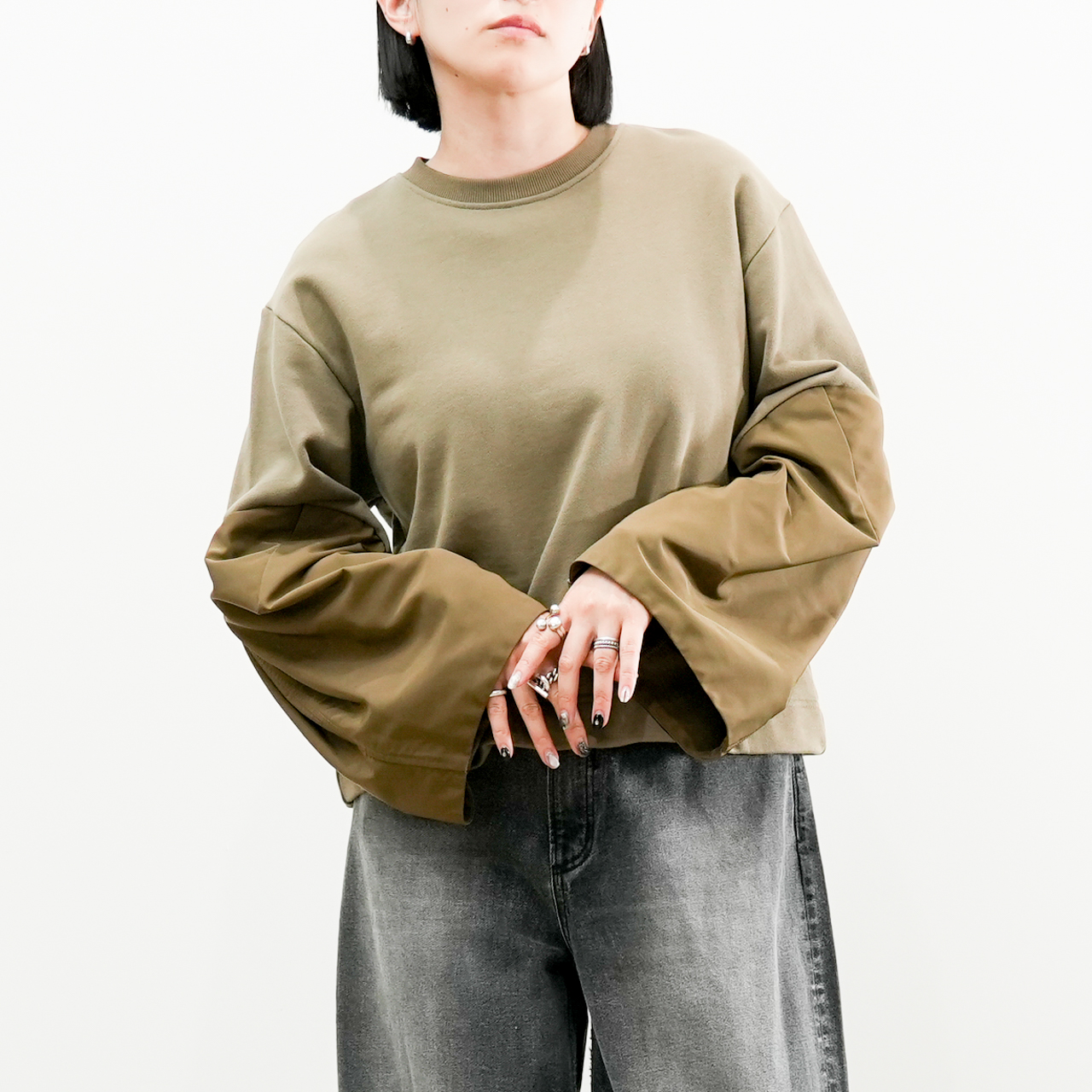 ミリタリーテイストスウェットプルオーバー(R25314) - 画像 (5)