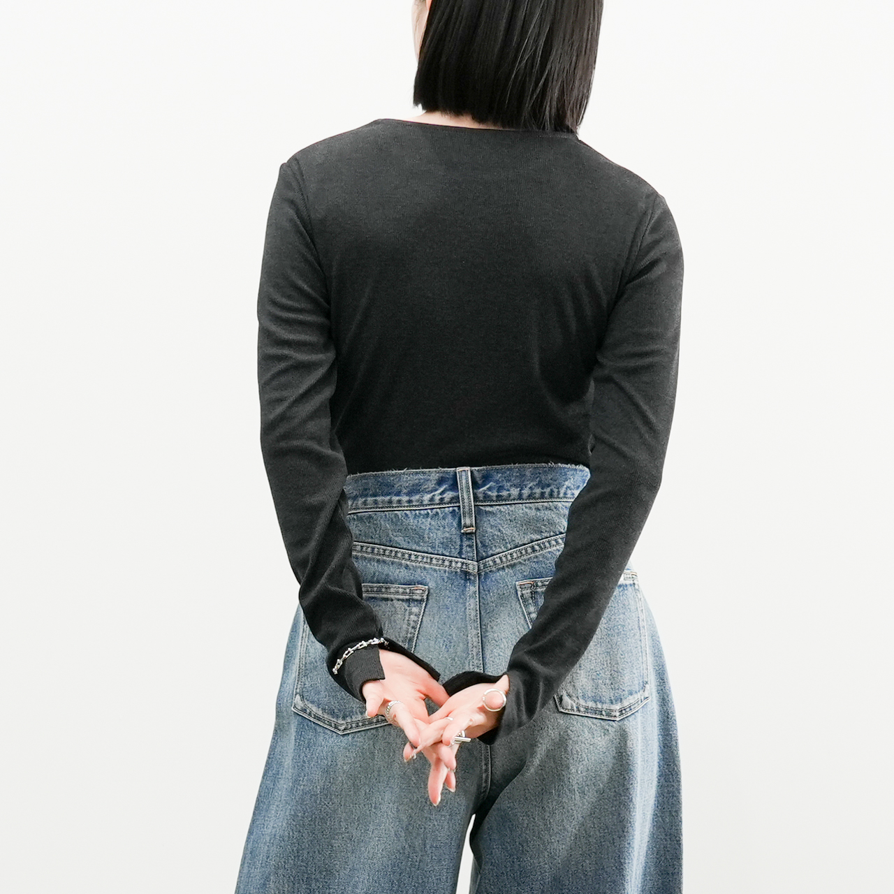 チュールボーダーカットソー(R25322) - 画像 (8)