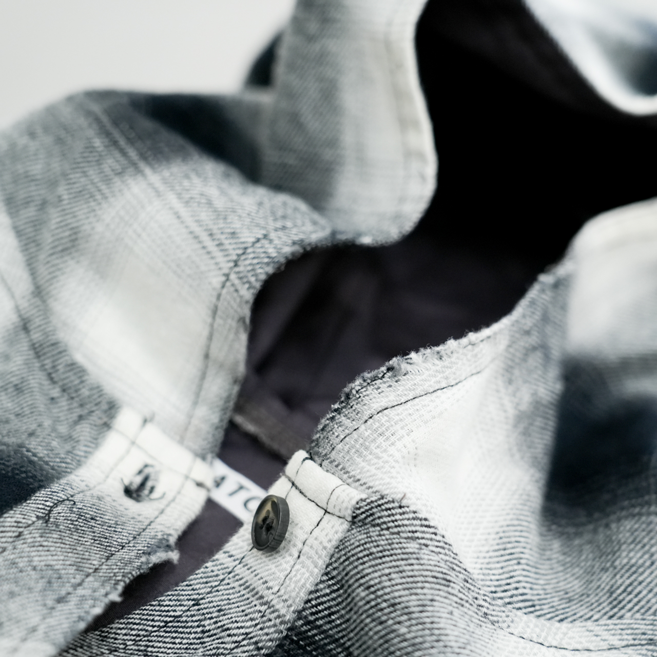 オンブレチェックフードシャツ(R25394) - 画像 (8)