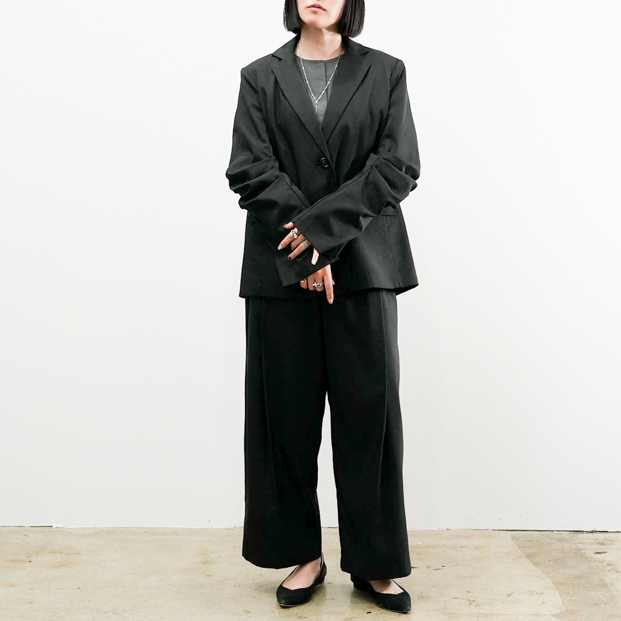 袖タックテーラージャケット(R25310) - 画像 (9)