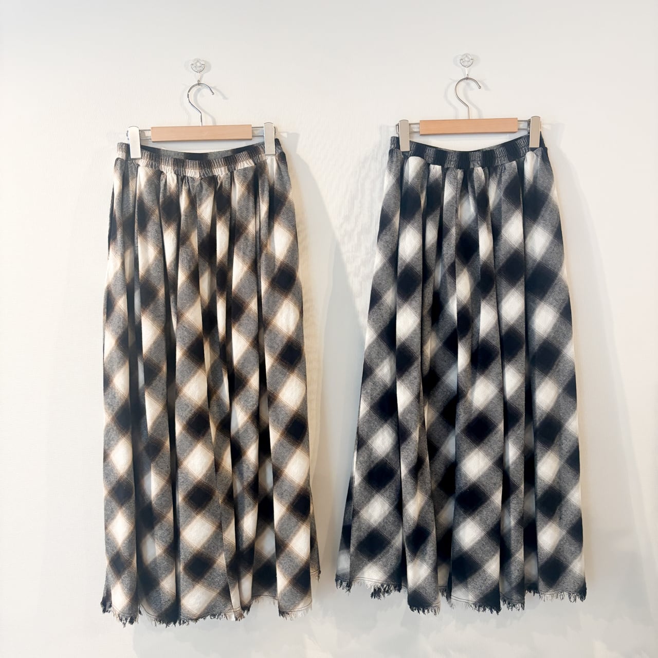 オンブレチェックスカート(R25395) - 画像 (2)