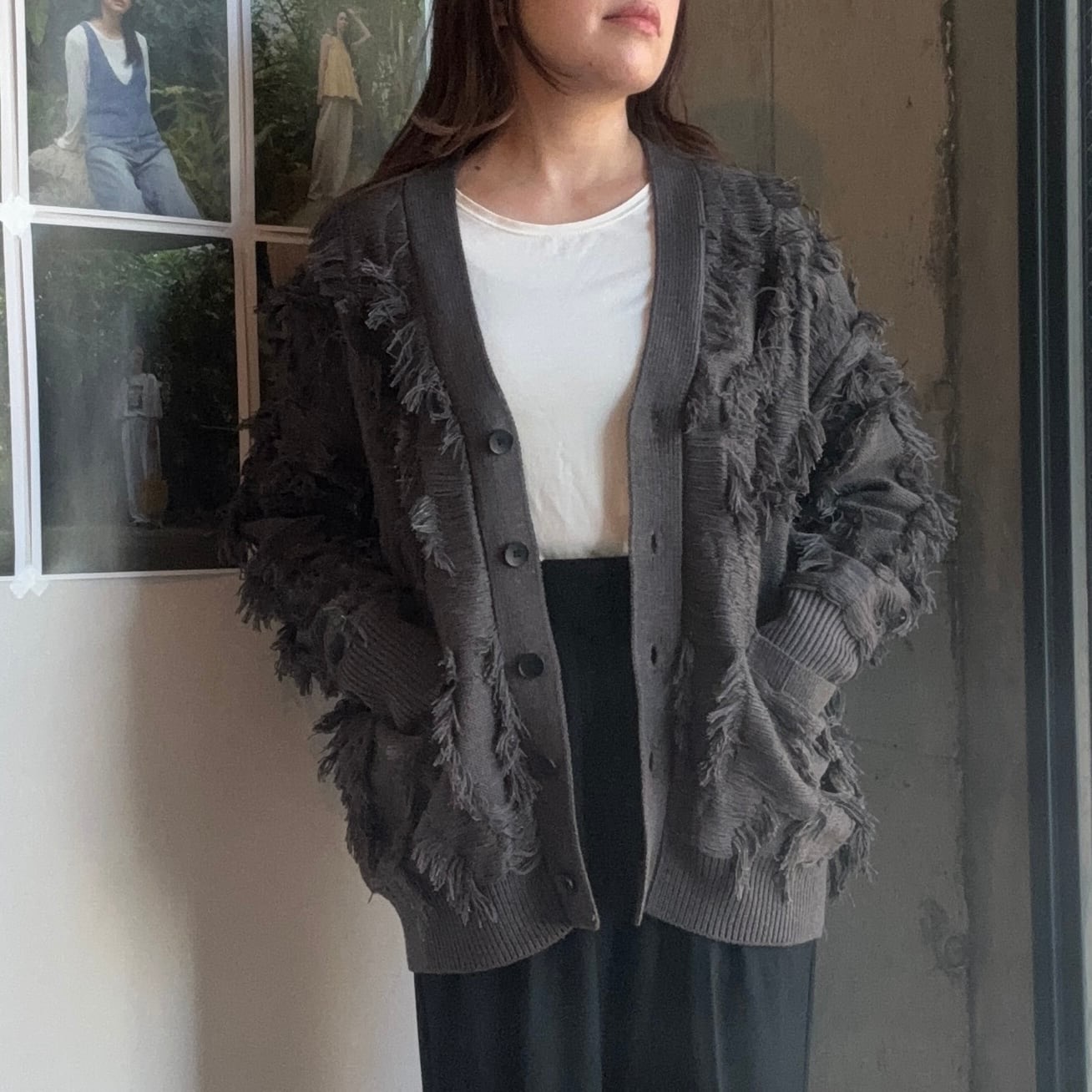 ラメシャギーカーディガン(R25403) - 画像 (6)