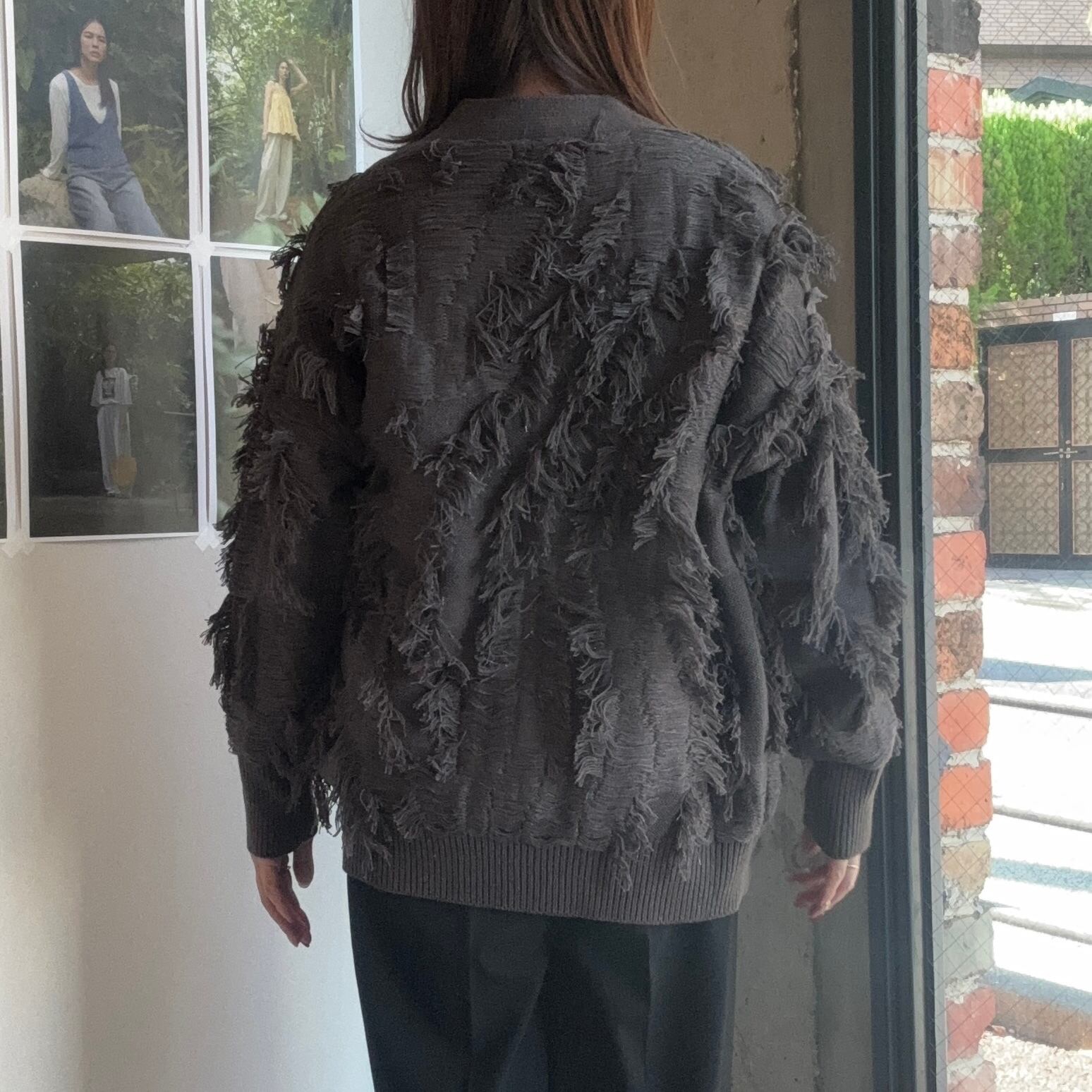 ラメシャギーカーディガン(R25403) - 画像 (8)