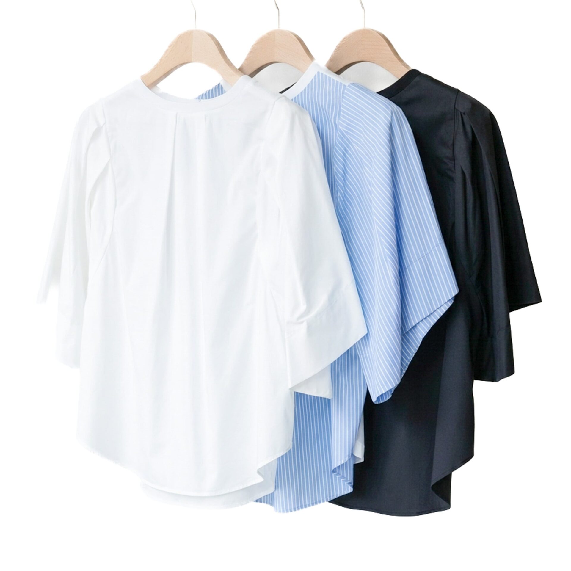 異素材コンビ袖フォルムTシャツ(R26265) - 画像 (3)